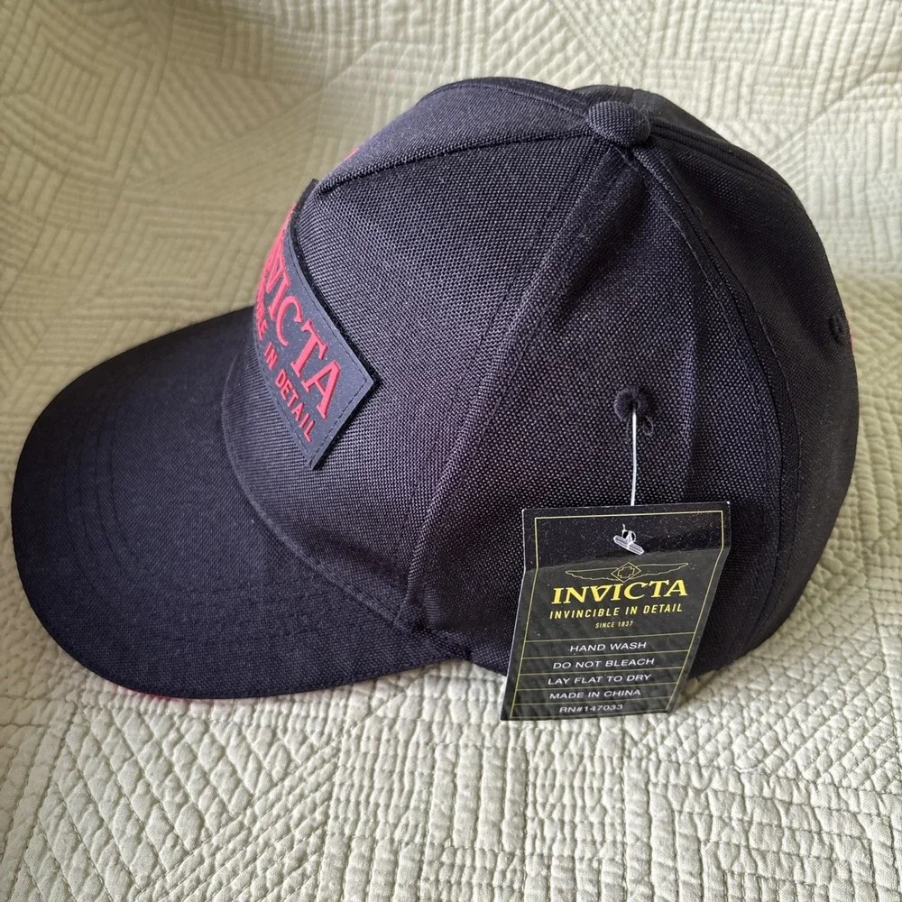 Invicta Gear Limited 1837 Baseball Hat (IG0301) Black Red New